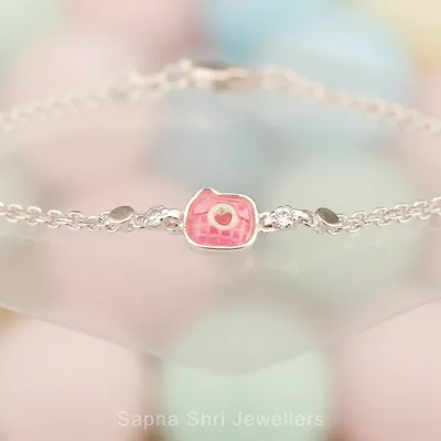 Pastel Bloom Silver Bracelet