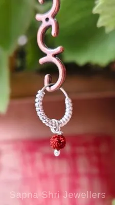 925 Sterling Silver Thick Hoop Bali Earrings for Men & Women